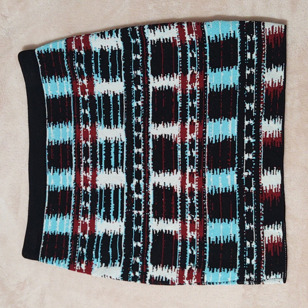 RACHEL Rachel Roy Multi Colored Mini Pencil Skirt Sz XS